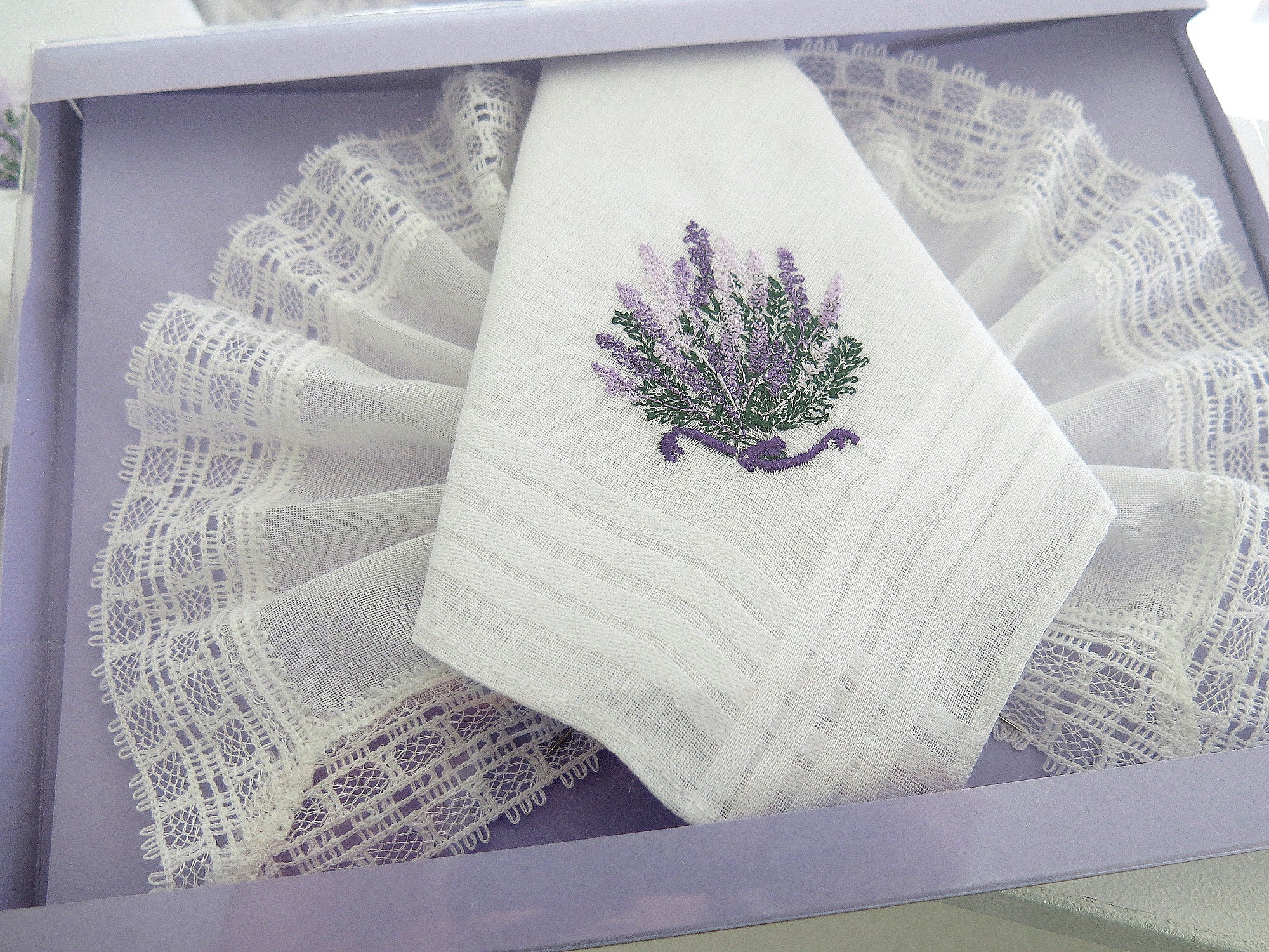 Ladies Cotton Handkerchiefs, set of 2