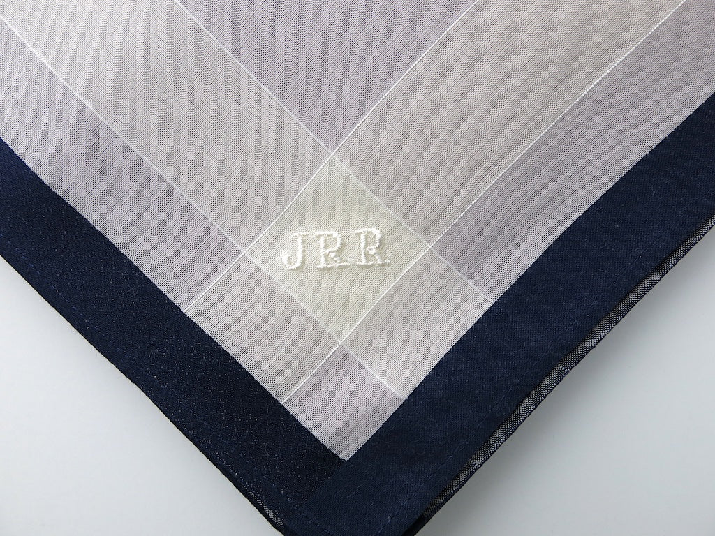 Set of 3 Assorted Color Fine Cotton Mens Handkerchiefs, Style No. 2048