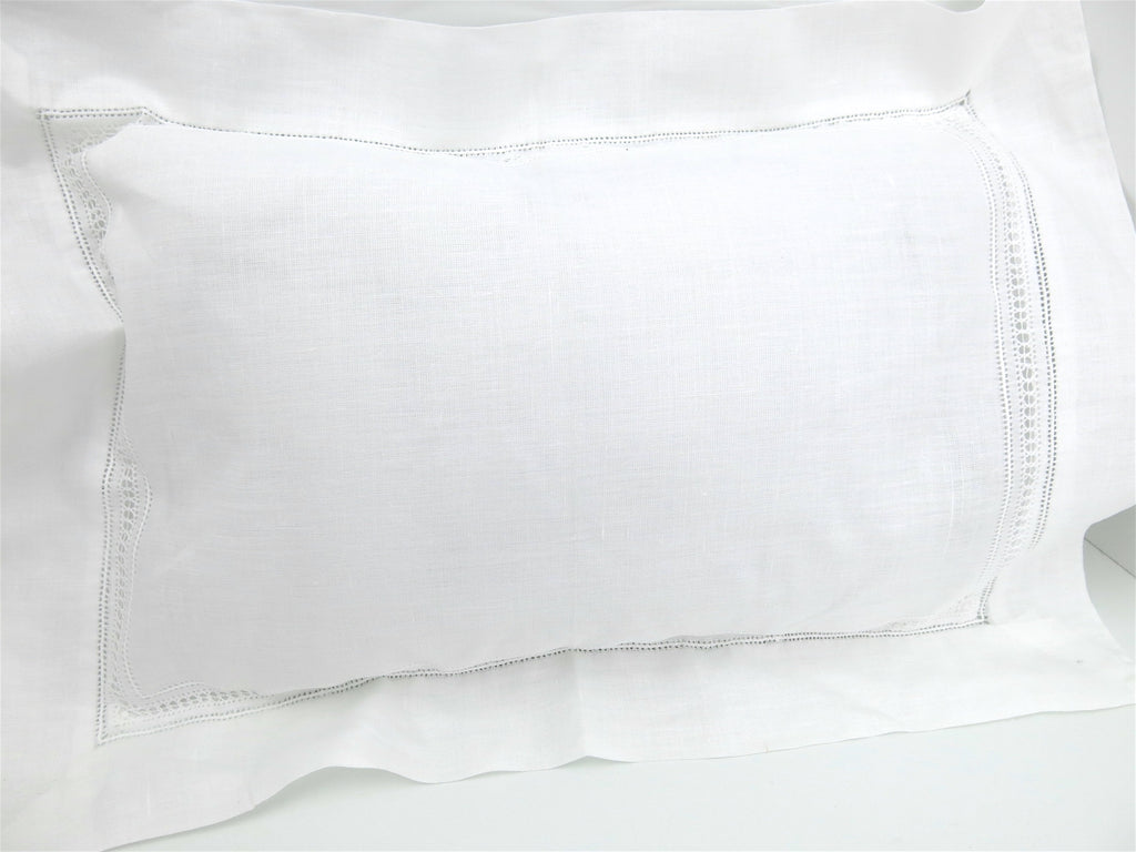 Linen Hemstitched Baby Linen Pillow Sham, Set of 2